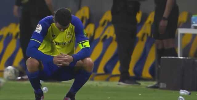 Böyle olacağını bilseydi, Suudi Arabistan'a adım atmazdı! Ronaldo maç biter bitmez çöktü kaldı