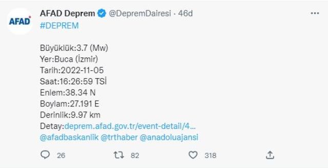 Ege'de 4,1 ve 3,7 büyüklüğünde iki deprem daha yaşandı