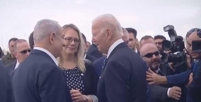 Son Dakika! İsrail'i ziyaret eden Biden 'katliam' demedi: Hastanedeki patlamayı diğer taraf yapmış görünüyor