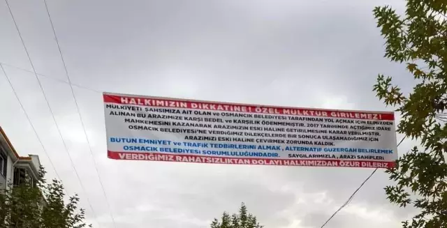 Çorumlu vatandaş özel mülkü olduğu gerekçesiyle 3 mahalle, 3 köy ve 1 ilçeye ulaşım sağlayan yolu trafiğe kapattı