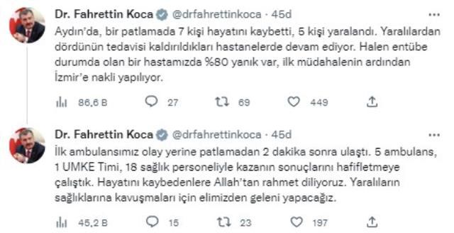 Son Dakika: Aydın'da bir restoranda meydana gelen patlamada 7 kişi hayatını kaybetti