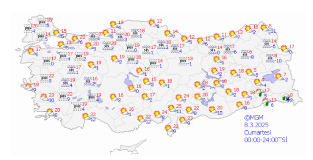 ANKARA HAVA DURUMU | 8 Mart Ankara'da hava nasıl olacak? Ankara günlük ve 5 günlük hava durumu tahmini!