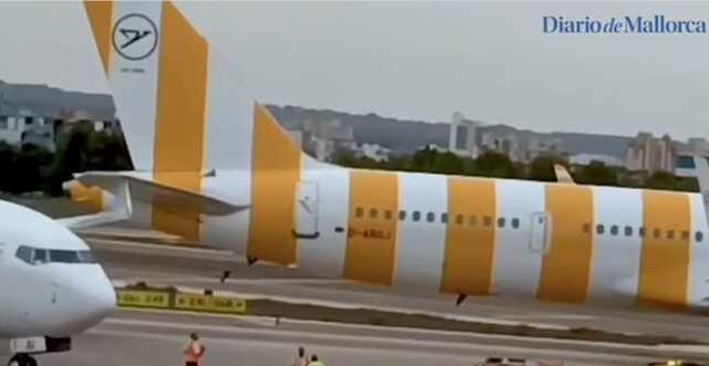 Palma Havalimanı'nda iki tatil uçağı çarpışması panik yarattı