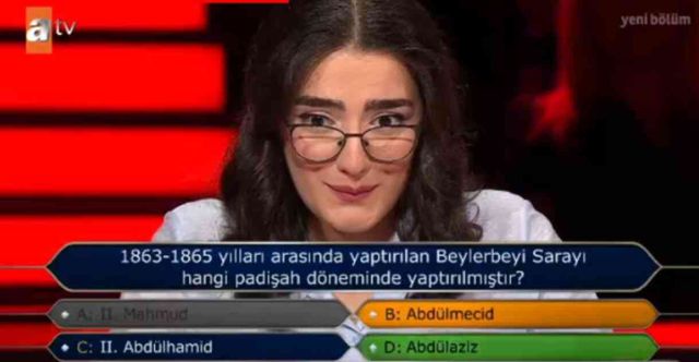 Beylerbeyi Sarayı'nı kim yaptırdı? 1863-1865 yılları arasında yaptırılan Beylerbeyi Sarayı hangi padişah döneminde yaptırılmıştır? (11 Ekim Milyoner)