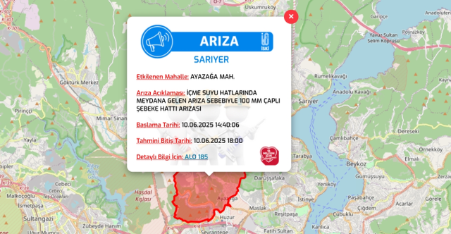 İstanbul SARIYER su kesintisi! 10-11 Haziran İSKİ Sarıyer su kesintisi ne zaman bitecek, sular ne zaman gelecek?