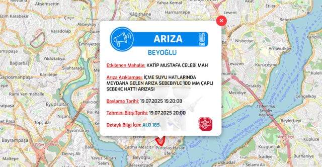 İstanbul BEYOĞLU su kesintisi! 19-20 Temmuz İSKİ Beyoğlu su kesintisi ne zaman bitecek, sular ne zaman gelecek?