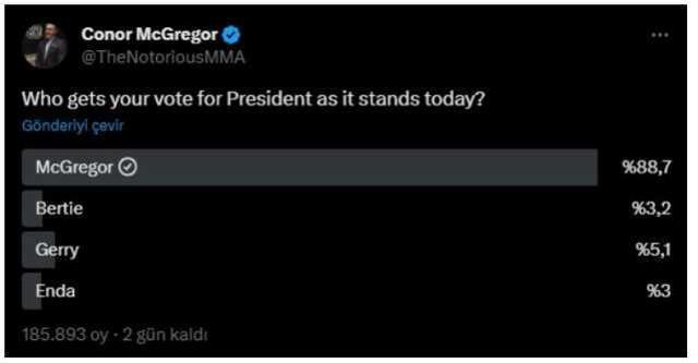 Conor McGregor İrlanda Başkanı adayı mı oldu? McGregor Başbakan mı olacak?