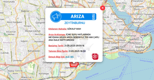 İstanbul ZEYTİNBURNU su kesintisi! 21-22 Mayıs İSKİ Zeytinburnu su kesintisi ne zaman bitecek, sular ne zaman gelecek?