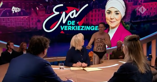 Tilburg'daki tartışma programında güvenlik tarafından çıkarılan aday