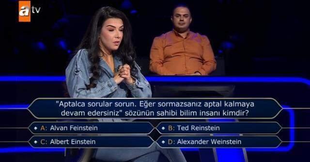 Milyoner'e damga vuran soru! Yarışmacı 200 bin lira değerindeki soru karşısında kalakaldı