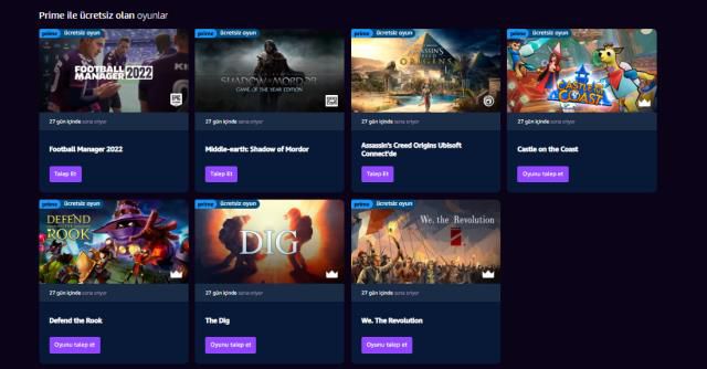 Amazon Prime Gaming'in Eylül 2022 oyunları erişime açıldı