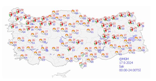 17 EYLÜL HAVA DURUMU Bugün hava nasıl olacak? İstanbul, Ankara, İzmir, Bursa hava durumu!