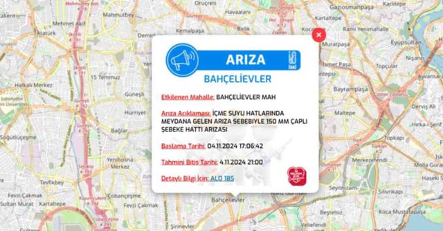İstanbul İSKİ su kesintisi! 4-5 Kasım Bahçelievler, Beyoğlu, Ataşehir su kesintisi listesi! Sular ne zaman gelecek?