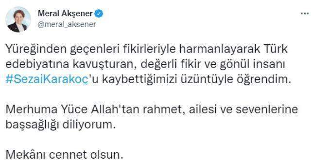 Son Dakika: Ünlü şair Sezai Karakoç hayatını kaybetti