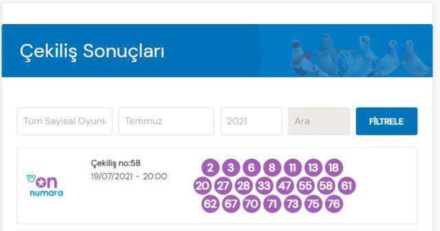 19 Temmuz On Numara sonuçları açıklandı! 10 Numara bilet sorgulama nasıl yapılır? On Numara çekilişi canlı sonuç takibi!