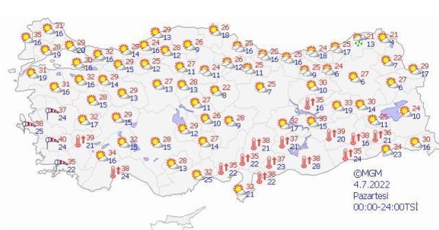 Hava sıcaklarını mevsim normallerinin üzerine çıkıyor! Bazı illerde sıcaklıklar 40 dereceyi bulacak