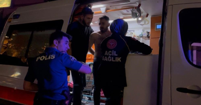 Polis kendisine bıçak çeken şahsı böyle etkisiz hale getirdi