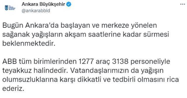 Ankara yine sele teslim! Araçlar suya gömüldü, binaların çatısı uçtu