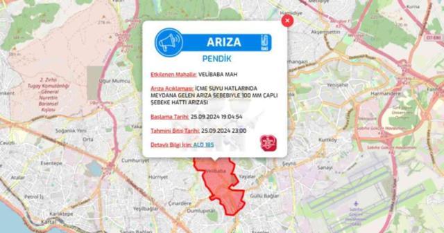 İstanbul İSKİ su kesintisi! 25-26 Eylül Sultangazi, Kemerburgaz, Esenyurt, Pendik su kesintisi listesi! Sular kesintisi ne zaman bitecek?