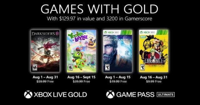 Xbox Live Gold Ağustos 2021 ücretsiz oyunları açıklandı!