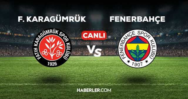 Karagümrük Fenerbahçe maçı kaç kaç, bitti mi? MAÇ SKORU! Karagümrük Fenerbahçe maçı kaç kaç, canlı maç skoru!