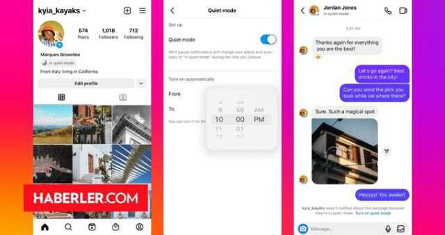 Instagram'da 'Sakin Mod' nedir, nasıl kullanılır, nasıl kapatılır? Instagram sakin mod mesaj gider mi?