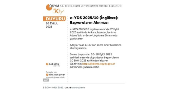 E-YDS başvurusu nasıl, nereden yapılır? YDS başvuru ücreti ne kadar, nereye yatırılır?