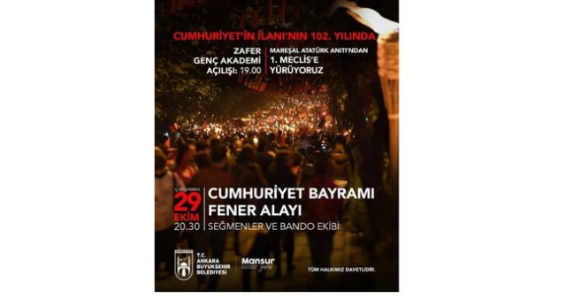 Ankara'da 29 Ekim Fener Alayı ne zaman, saat kaçta, nerede yapılacak?