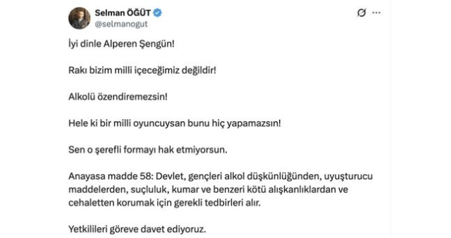 پست X سلمان اُغوت درباره آلپرن شنگون چیست؟ پست توییتری سلمان اُغوت!