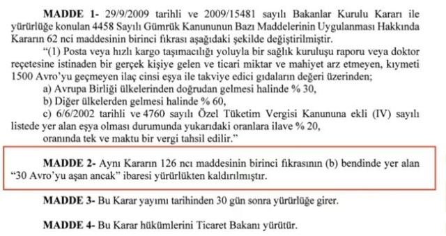 Gümrüksüz alışveriş (30 Euro'luk gümrük muafiyeti) kalktı mı? Gümrüksüz alışveriş neden kaldırıldı? Ne zaman yürürlüğe girecek?