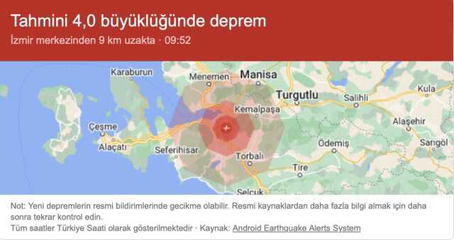 İZMİR DEPREM Mİ OLDU? 15 Eylül 2023 Az Önce İzmir'de deprem oldu mu?