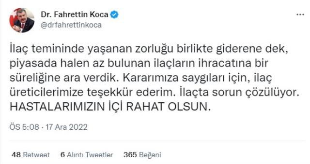 İlaç teminindeki soruna üç adımlı çözüm! Bakan Koca ayrıntıları paylaştı
