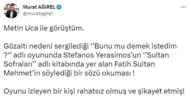Metin Uca İstanbul Havalimanı'nda gözaltına alındı