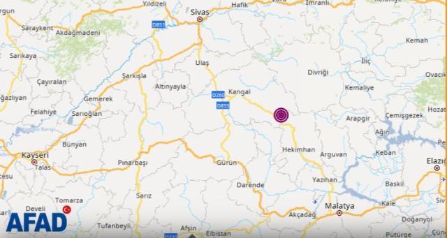 Son dakika: Malatya'da 4.5 büyüklüğünde deprem meydana geldi