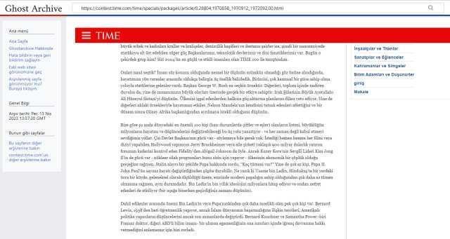 Haluk Levent'in 'Dünyanın en etkili 100 kişisi' arasında gösterilmediği iddiası