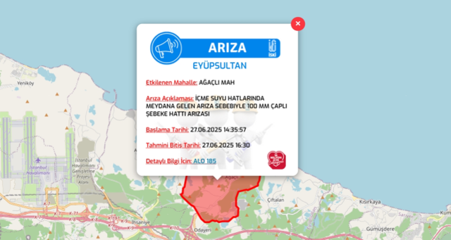 İstanbul EYÜPSULTAN su kesintisi! 27-28 Haziran İSKİ Eyüpsultan su kesintisi ne zaman bitecek, sular ne zaman gelecek?