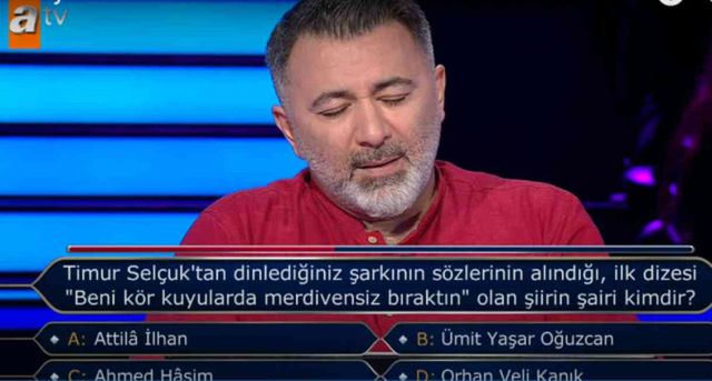 'Beni kör kuyularda merdivensiz bıraktın' olan şiirin şairi kimdir?