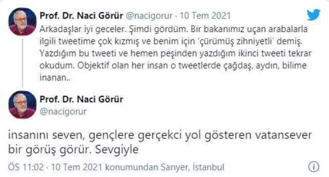 Tartışmanın dozu yükseliyor! Kendisi için 'çürümüş zihniyetli' diyen Bakan Varank'a Naci Görür'den yanıt: Objektif olan her insan görür