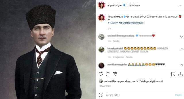 Tüm Türkiye tek yürek oldu! İşte ünlü isimlerin 10 Kasım paylaşımları