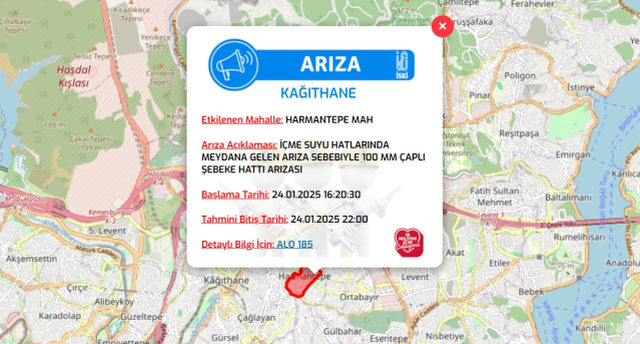 İstanbul İSKİ su kesintisi! 25-26 Ocak Beykoz, Kağıthane, Tuzla su kesintisi listesi! Sular ne zaman gelecek?