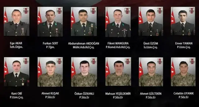 MSB'den 12 askerimizin şehit olmasına ilişkin yeni açıklama: Sonuçlar paylaşılacaktır