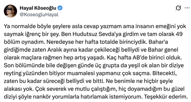 Öpüşme sahnesi ve kaza! Hayal Köseoğlu gelen tepkilere sert çıktı