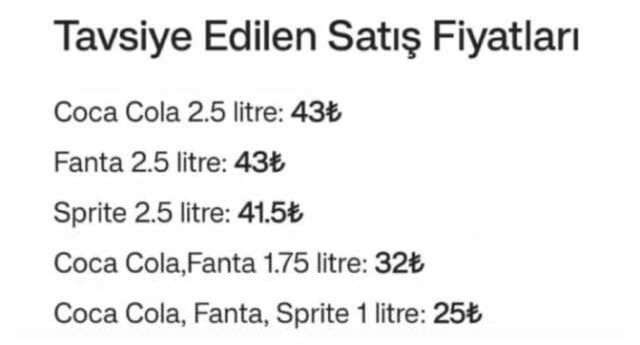 2.5 litre kola kaç TL? 2.5 litre kola ne kadar oldu, fiyatı ne?