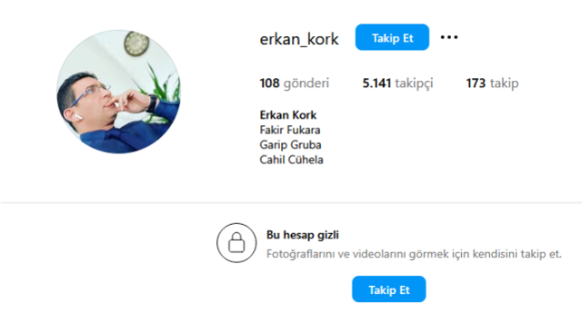 Bahis operasyonunda parayla oynadığı ortaya çıkan Erkan Kork'un Instagram biosu şaşırttı