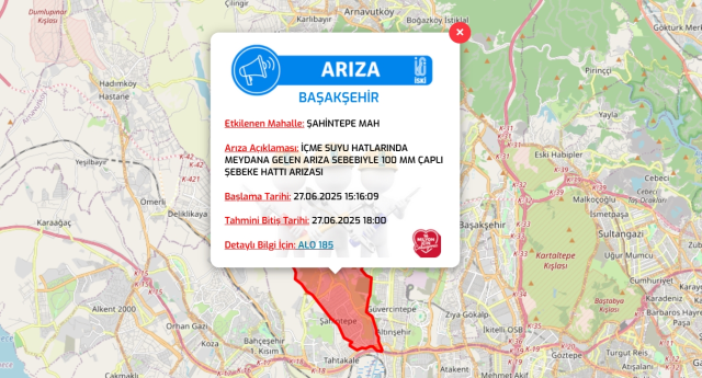 İstanbul BAŞAKŞEHİR su kesintisi! 27-28 Haziran İSKİ Başakşehir su kesintisi ne zaman bitecek, sular ne zaman gelecek?