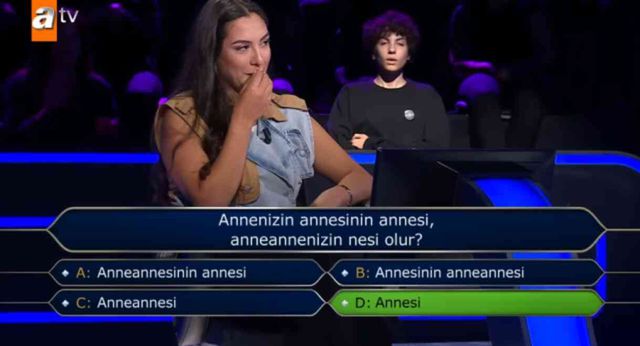 Annenizin annesinin annesi, anneannenizin nesi olur? Kim Milyoner Olmak İster yeni bölüm soru ve cevapları!