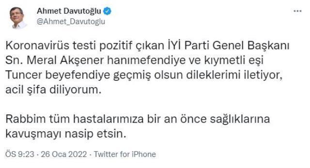 Son Dakika: İYİ Parti Genel Başkanı Meral Akşener koronavirüse yakalandı