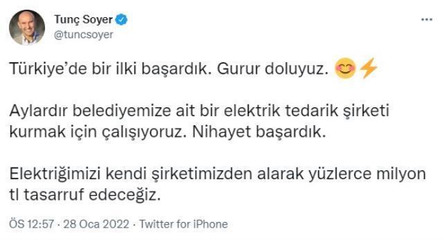 İzmir Büyükşehir Belediyesi kendi elektrik tedarik şirketini kurdu! 300 milyon lira tasarruf sağlayacaklar