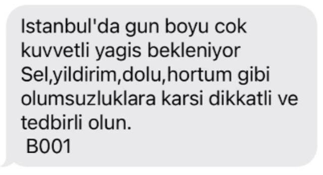 Son Dakika! AFAD'dan İstanbul için kuvvetli yağış uyarısı: Sel, yıldırım, dolu, hortum gibi olumsuzluklara karşı dikkatli ve tedbirli olun
