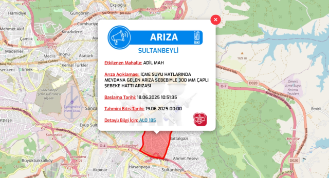 İstanbul SULTANBEYLİ su kesintisi! 18-19 Haziran İSKİ Sultanbeyli su kesintisi ne zaman bitecek, sular ne zaman gelecek?